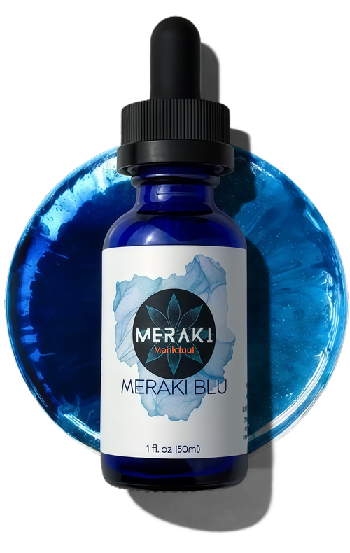 Meraki Blu USP Grade Methylene Blue Solution – Third-Party Tested 1% Liquid Formula, High Purity Blue Formula, 30ml Glass Dropper Bottle